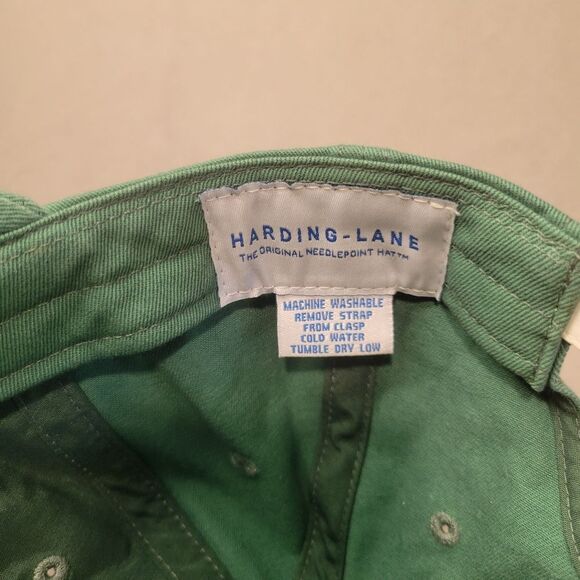 Harding Lane Men Hat Green American Flag - Picture 3 of 3